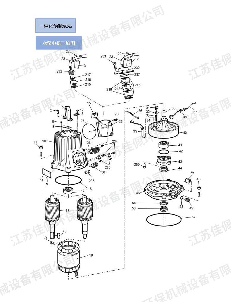 水泵电机三维图